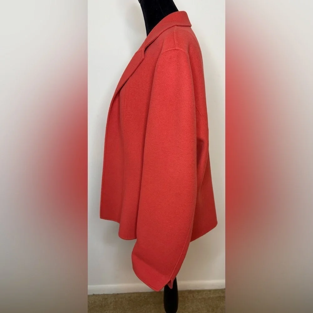 Talbots 100% wool preppy Orange Open blazer  Size 16 Excellent condition